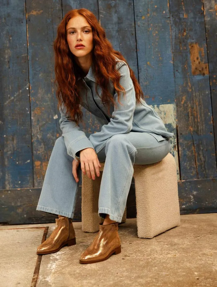 Women Ankle Boots Bobbies Hada Golden Women Ankle Boots Bobbies Hada Golden