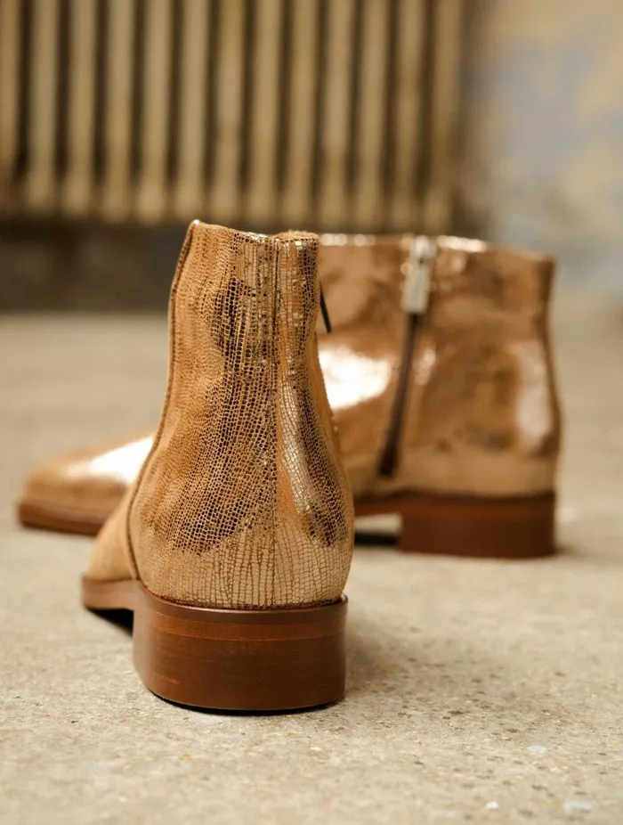 Women Ankle Boots Bobbies Hada Golden Women Ankle Boots Bobbies Hada Golden