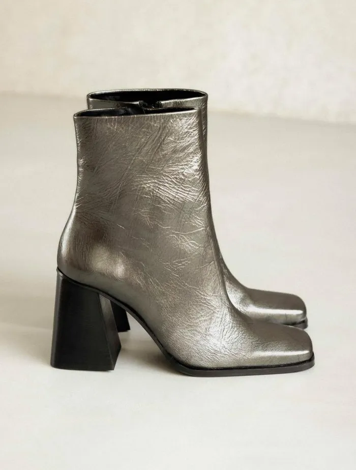 Women Ankle Boots Bobbies Wilma Cosmic Silver Women Ankle Boots Bobbies Wilma Cosmic Silver