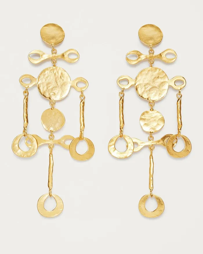 Women Arora Statement Drop Earrings Gold Ramy Brook Jewelry