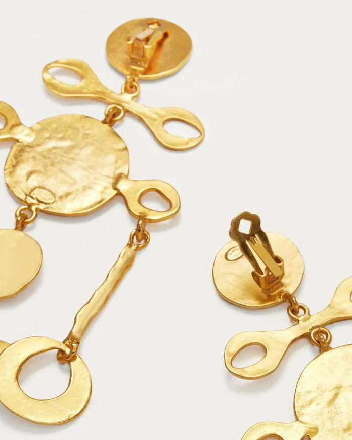Women Arora Statement Drop Earrings Gold Ramy Brook Jewelry