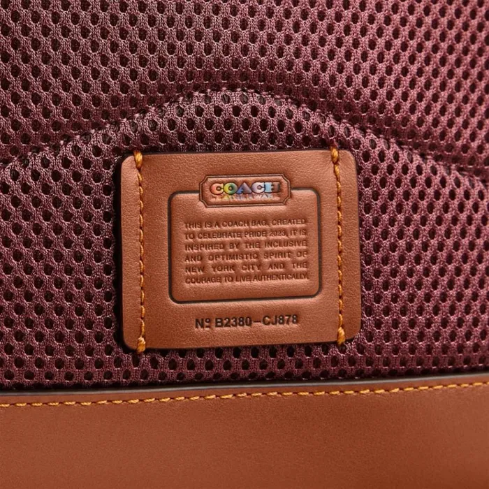 Women Backpacks Coach Charter Backpack 18 In Rainbow Signature Canvas Rainbow
