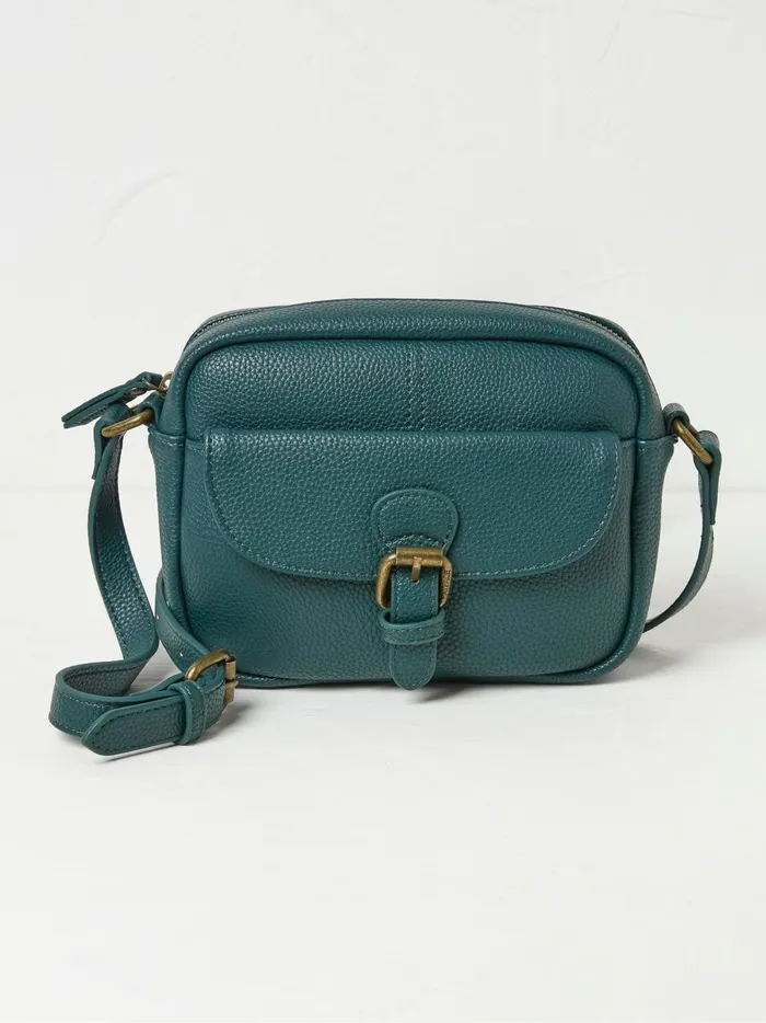 Women Bags and Purses Fat Face Vallie Green Crossbody Bag