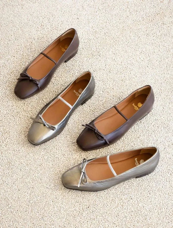 Women Ballet Flats Bobbies Kaa Cosmic Silver Women Ballet Flats Bobbies Kaa Cosmic Silver