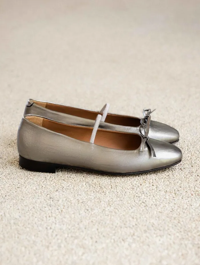 Women Ballet Flats Bobbies Kaa Cosmic Silver Women Ballet Flats Bobbies Kaa Cosmic Silver