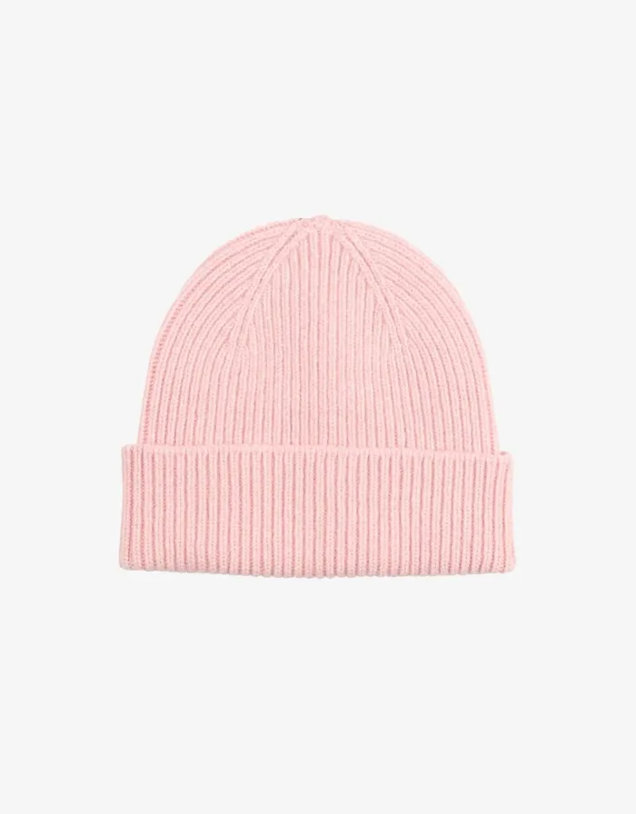 Women Beanies Colorful Standard Merino Wool Beanie Faded Pink