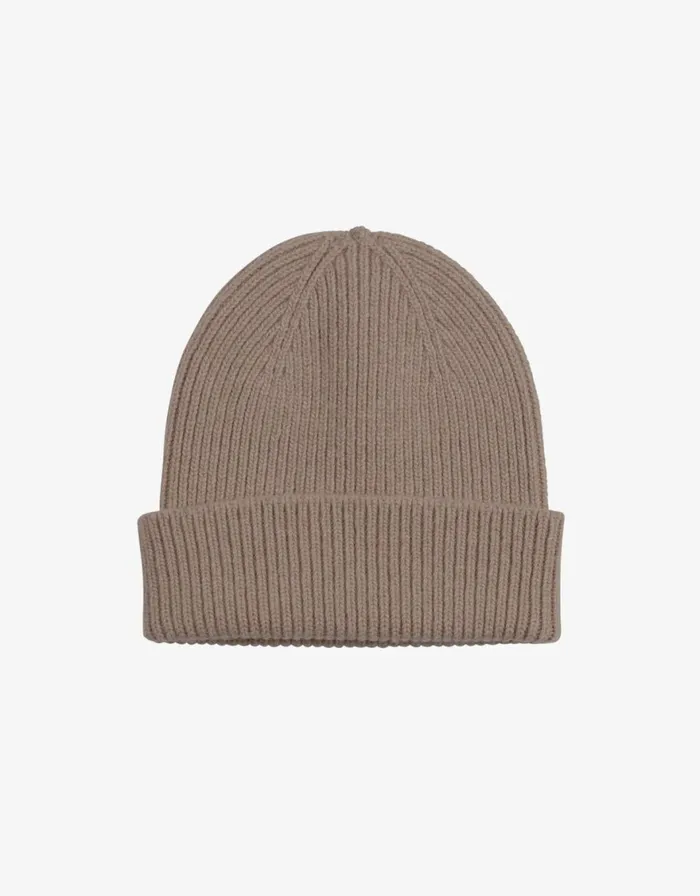 Women Beanies Colorful Standard Merino Wool Beanie Warm Taupe