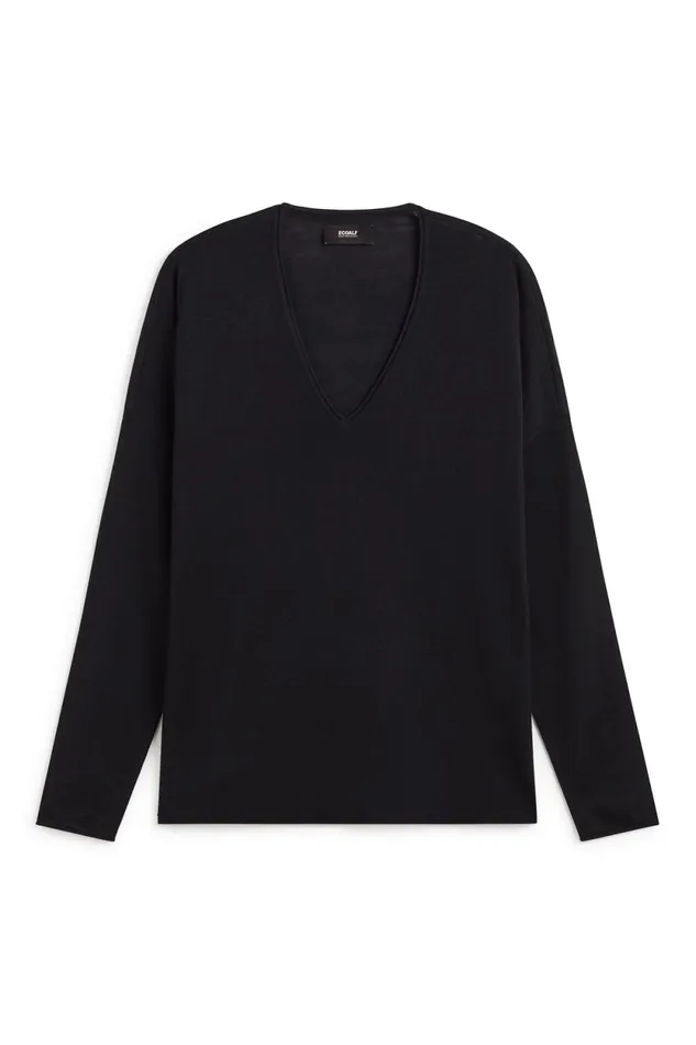 Women Black Anturio Sweater Ecoalf Knitwear