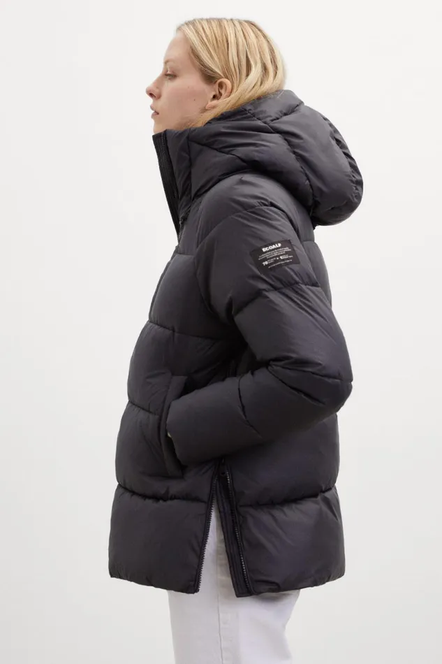 Women Black Fuji Jacket Ecoalf Coats And Jackets