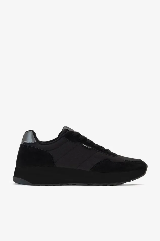 Women Black Suace Trainers Ecoalf Sneakers
