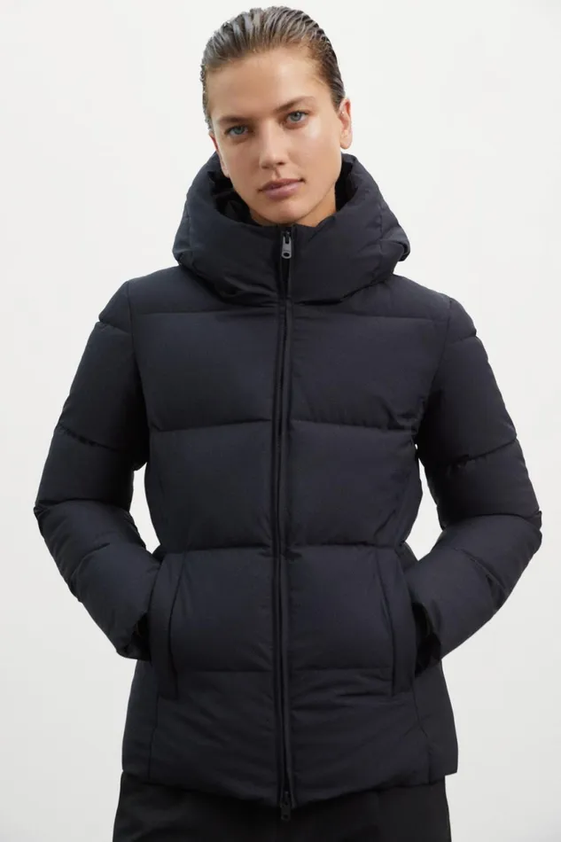 Women Black Witney Jacket Ecoalf Coats And Jackets