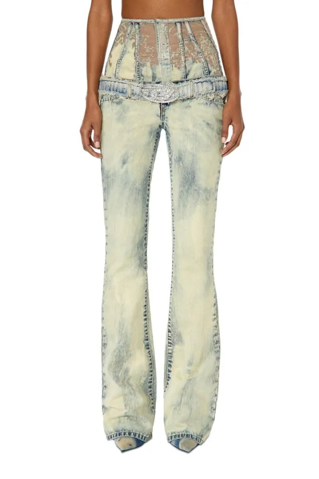 Women Bootcut And Flare Jeans 1969 DEbbey 068gp Light Blue Diesel Bootcut And Flare