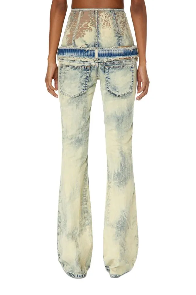 Women Bootcut And Flare Jeans 1969 DEbbey 068gp Light Blue Diesel Bootcut And Flare
