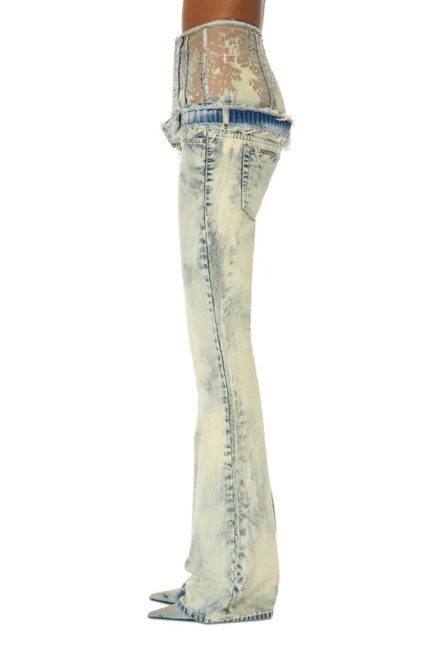Women Bootcut And Flare Jeans 1969 DEbbey 068gp Light Blue Diesel Bootcut And Flare