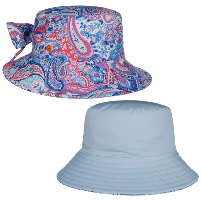 Women Bucket Hats Mayser New Malu Paisley Reversible Hat Blue