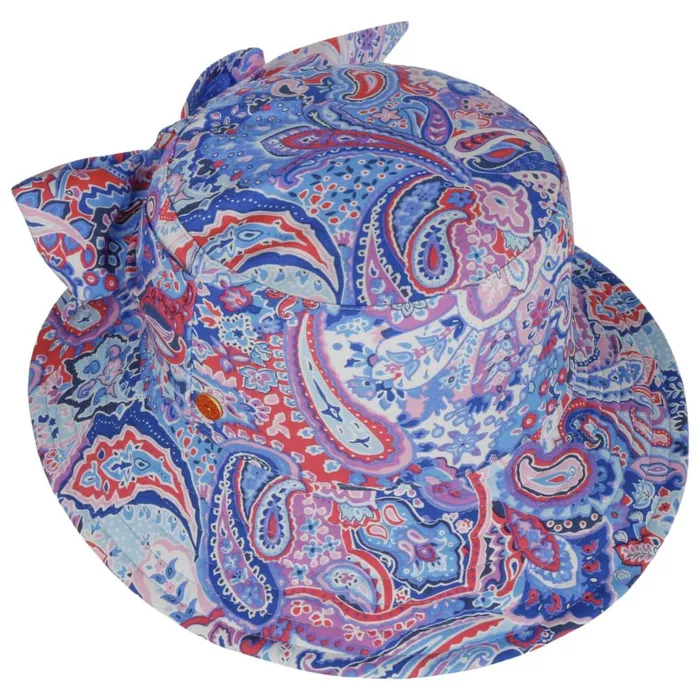 Women Bucket Hats Mayser New Malu Paisley Reversible Hat Blue Women Bucket Hats Mayser New Malu Paisley Reversible Hat Blue