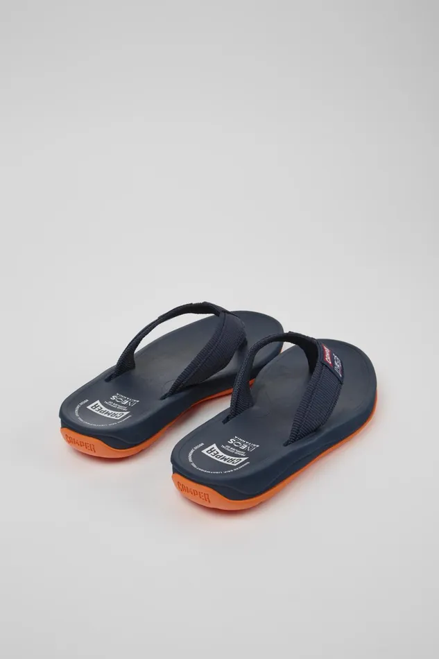Women Camper X INEOS Britannia Blue Textile FlipFlops Camper Non Leather Shoes Women Camper X INEOS Britannia Blue Textile FlipFlops Camper Non Leather Shoes