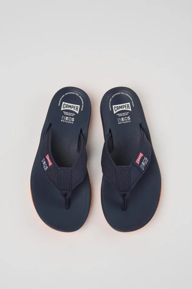 Women Camper X INEOS Britannia Blue Textile FlipFlops Camper Non Leather Shoes Women Camper X INEOS Britannia Blue Textile FlipFlops Camper Non Leather Shoes