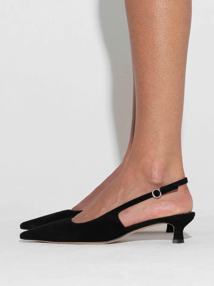 Women Catrina Suede Slingback Pumps Aeyde Slingbacks