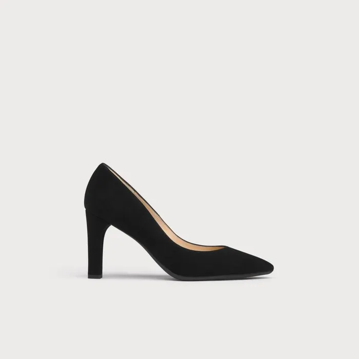 Women Court Shoes LKBennett Tess Black Suede Courts Black