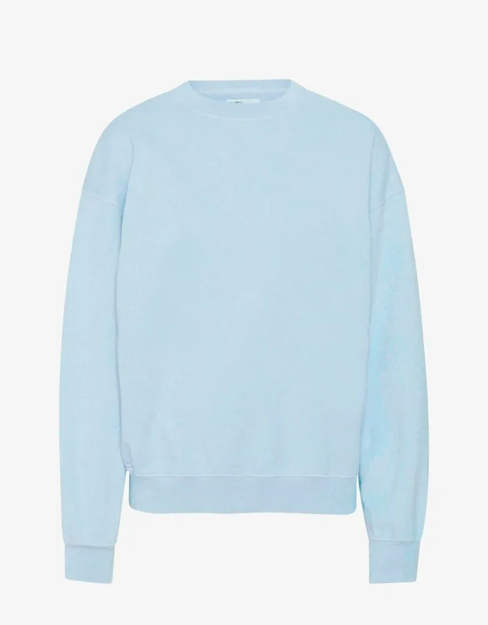 Women Crewneck Sweatshirts Colorful Standard Organic Oversized Crew Polar Blue Women Crewneck Sweatshirts Colorful Standard Organic Oversized Crew Polar Blue