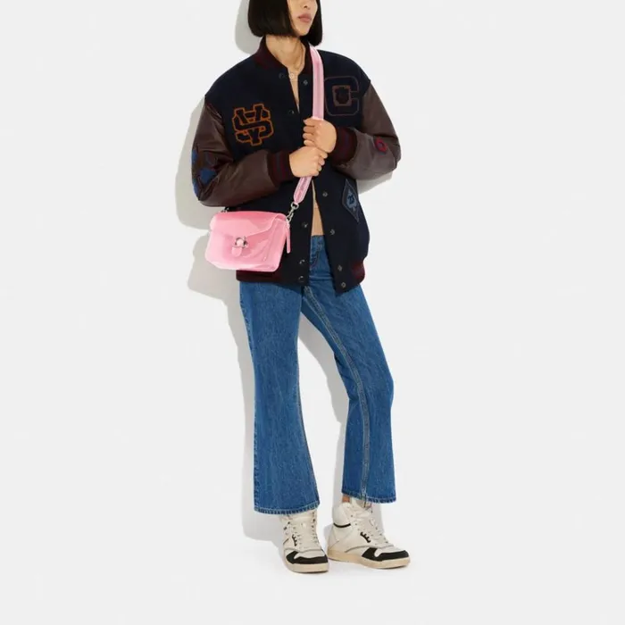 Women Crossbody Bags Coach Jelly Tabby Silverflower Pink