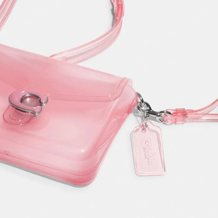 Women Crossbody Bags Coach Jelly Tabby Silverflower Pink