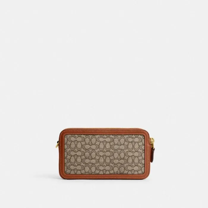 Women Crossbody Wallets Coach Kira Crossbody In Micro Signature Jacquard Brasscocoa Burnished Amb Women Crossbody Wallets Coach Kira Crossbody In Micro Signature Jacquard Brasscocoa Burnished Amb