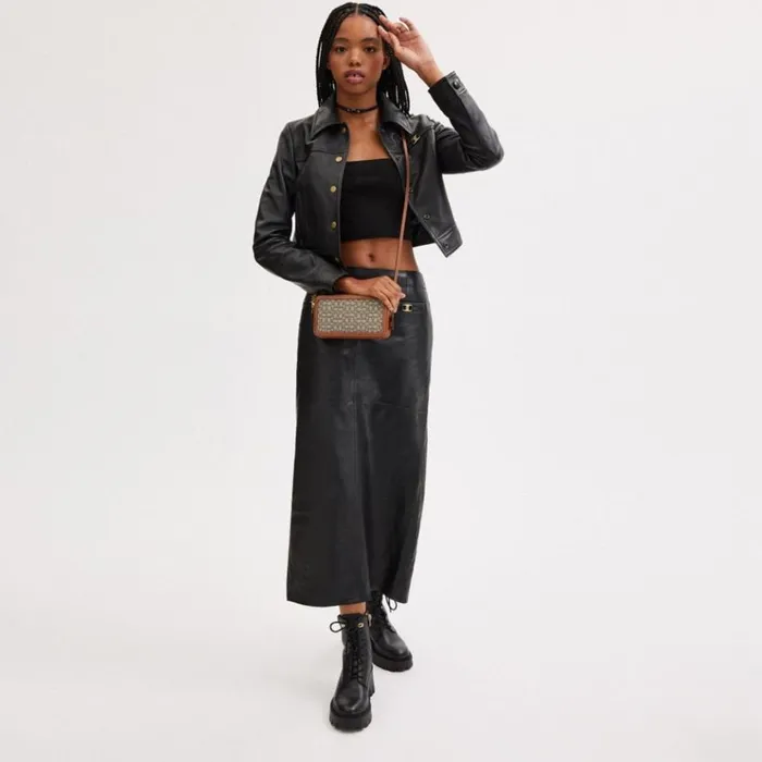 Women Crossbody Wallets Coach Kira Crossbody In Micro Signature Jacquard Brasscocoa Burnished Amb Women Crossbody Wallets Coach Kira Crossbody In Micro Signature Jacquard Brasscocoa Burnished Amb