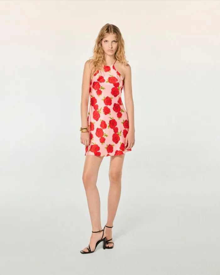 Women Dresses and Jumpsuits From Future Selena Short Strap Dress Hot Roses