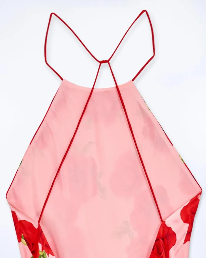 Women Dresses and Jumpsuits From Future Selena Short Strap Dress Hot Roses