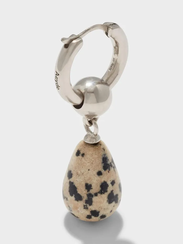 Women Elvin Diaspro Dalmata And PalladiumPlated Earrings Aeyde Earrings