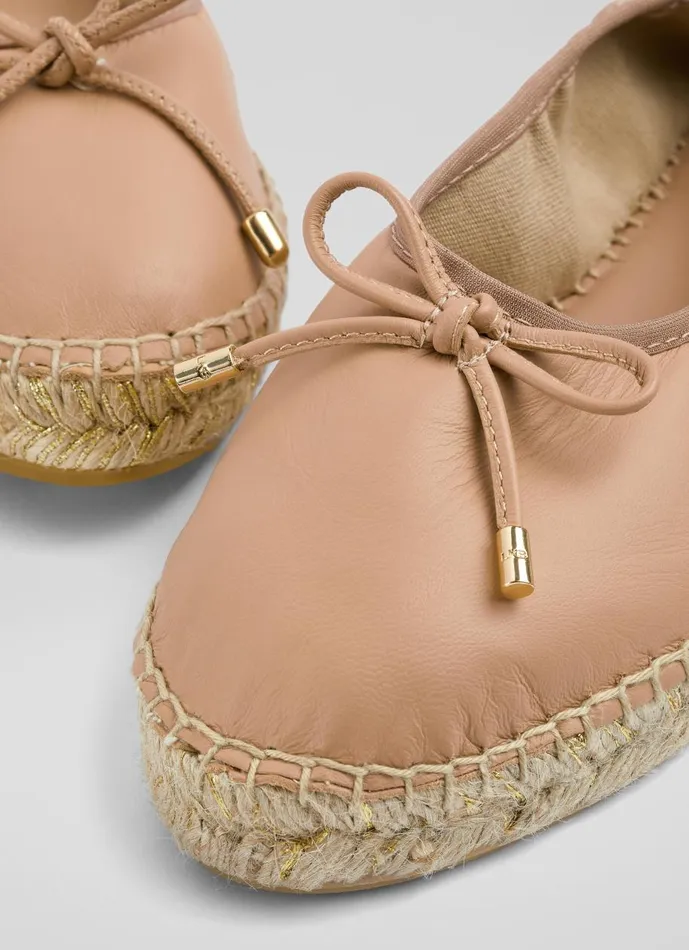 Women Flats LKBennett Taleena Beige Ballet Espadrille Trench Women Flats LKBennett Taleena Beige Ballet Espadrille Trench