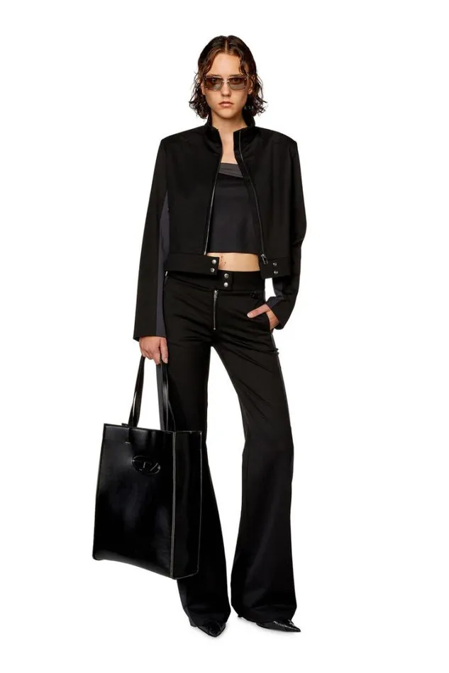 Women GGauri Blackgrey Diesel Outerwear And Jackets