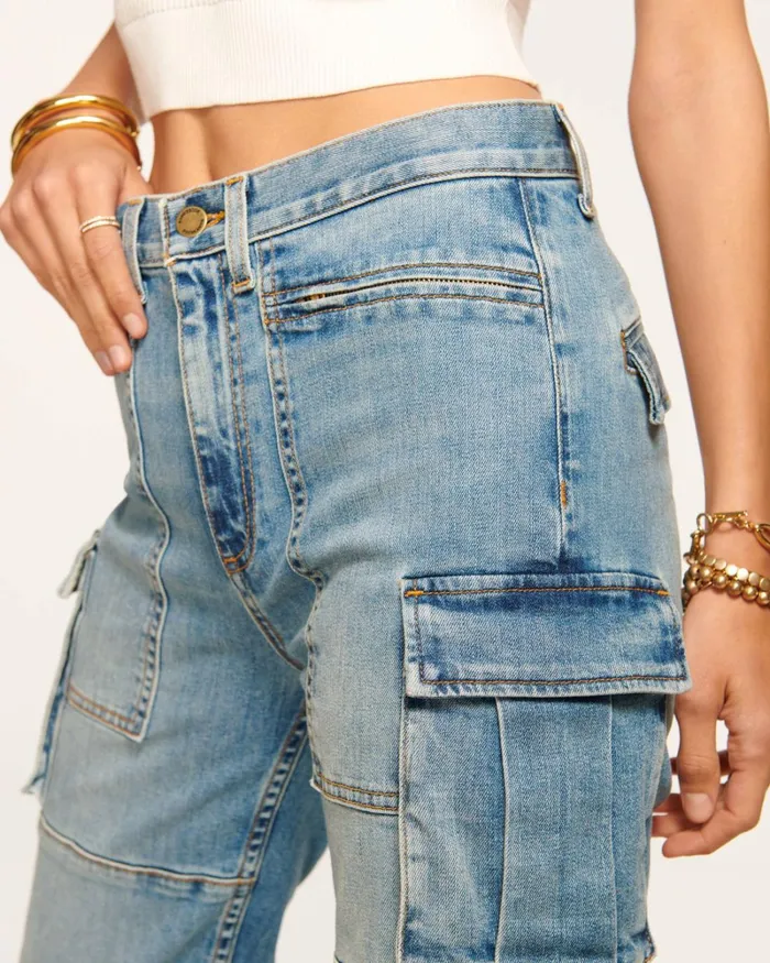 Women Giana Cargo Jean Light Wash Ramy Brook Denim Women Giana Cargo Jean Light Wash Ramy Brook Denim