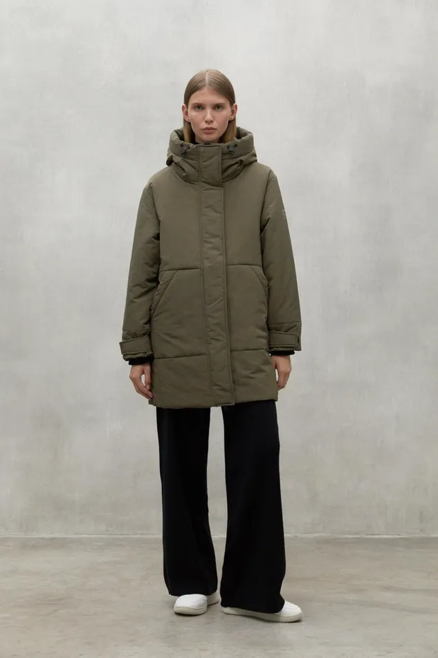 Women Green Yari Coat Ecoalf Coats And Jackets