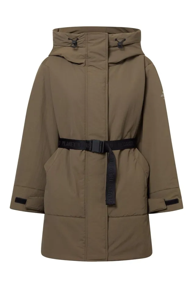 Women Green Yari Coat Ecoalf Coats And Jackets
