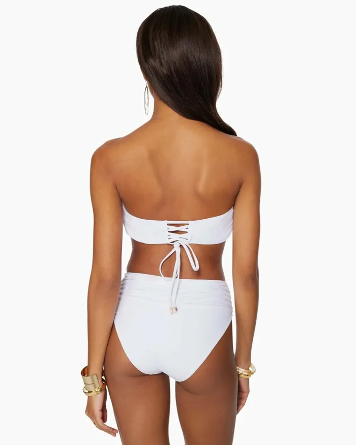 Women Ivo Ruched Bikini Bottom Perfect Pink Ramy Brook Swimwear Women Ivo Ruched Bikini Bottom Perfect Pink Ramy Brook Swimwear