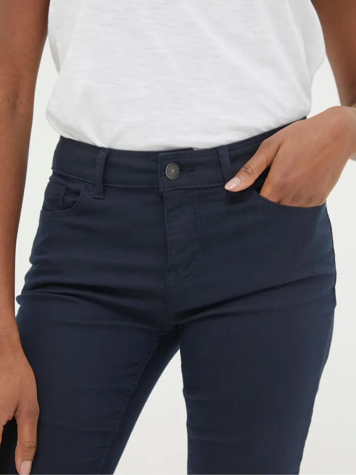 Women Jeans Fat Face Navy Five Pocket Jeggings