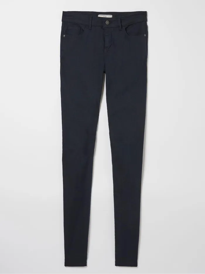 Women Jeans Fat Face Navy Five Pocket Jeggings