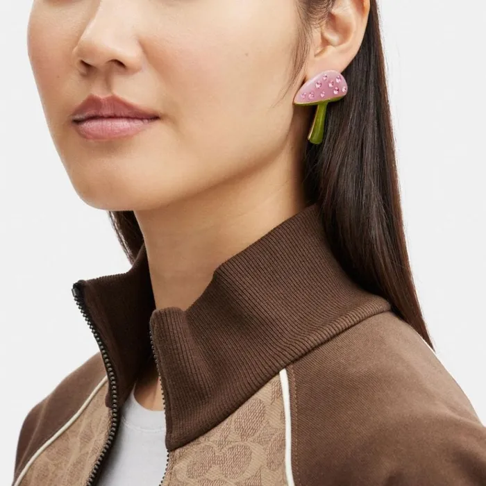 Women Jewelry Coach Coach X Observed By Us Mushroom Stud Earrings Goldpink Multi Women Jewelry Coach Coach X Observed By Us Mushroom Stud Earrings Goldpink Multi