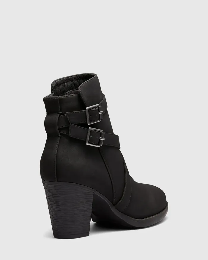 Women JORGIE BLACK Ankle Boots NOVO Shoes
