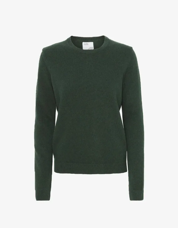 Women Knit Sweaters Colorful Standard Women Classic Merino Wool Crew Emerald Green Women Knit Sweaters Colorful Standard Women Classic Merino Wool Crew Emerald Green