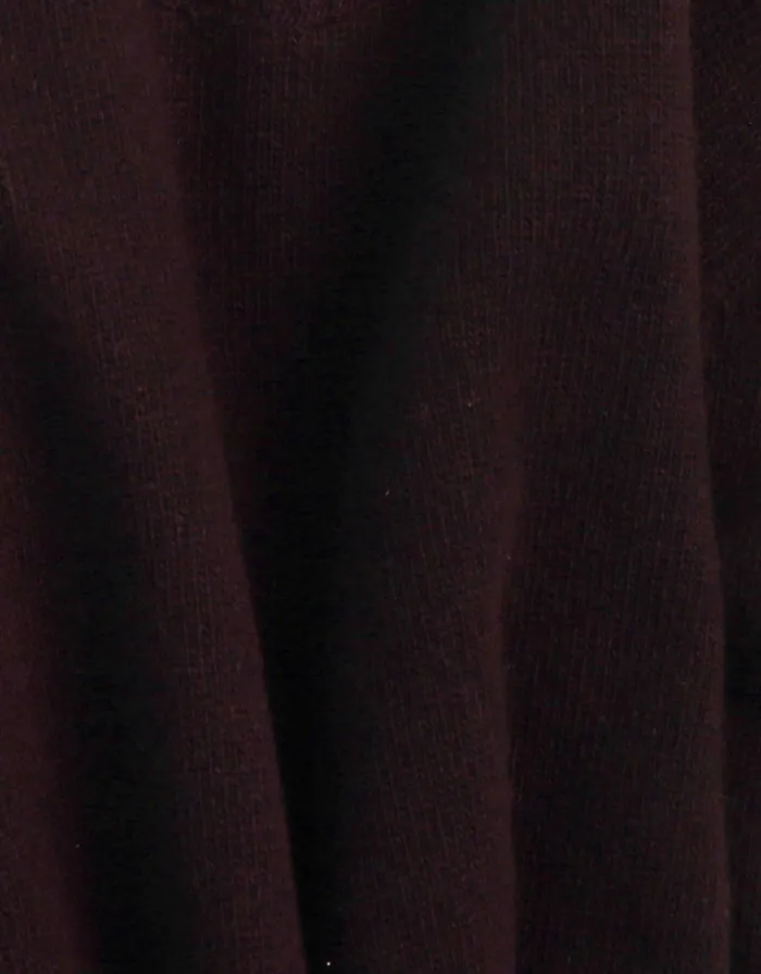 Women Knit Sweaters Colorful Standard Women Classic Merino Wool Crew Oxblood Red