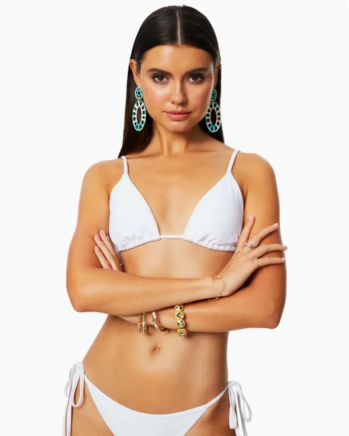 Women Lalia Triangle Bikini Top Black Ramy Brook Swimwear