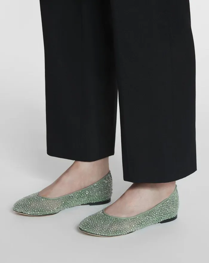 Women Lanvin Ballerinas Mesh Ballerina With Rhinestones Meleze Women Lanvin Ballerinas Mesh Ballerina With Rhinestones Meleze