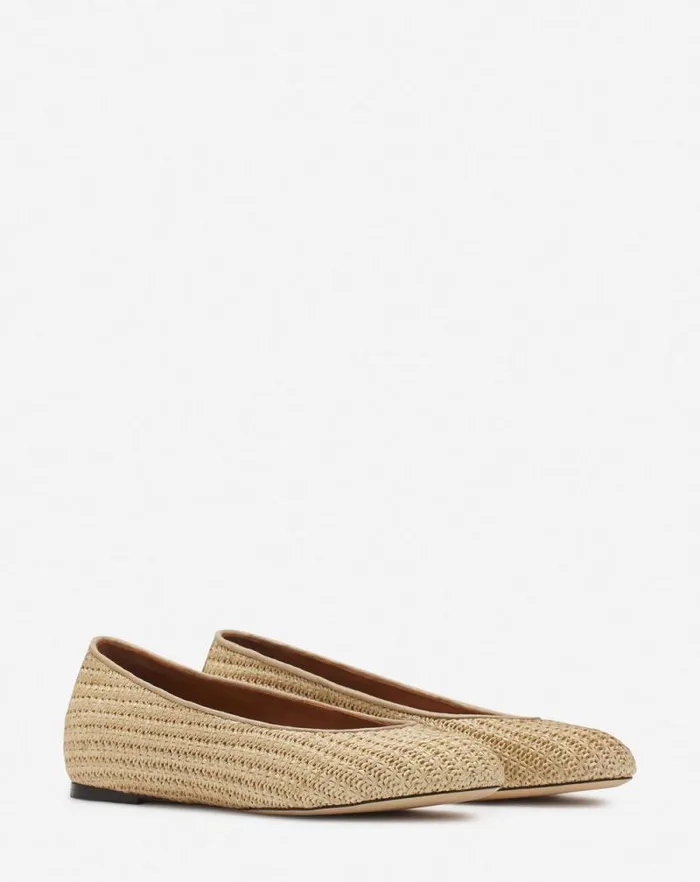 Women Lanvin Ballerinas Raffia Ballerina Natural Women Lanvin Ballerinas Raffia Ballerina Natural