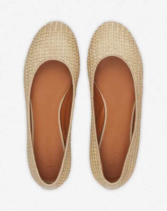 Women Lanvin Ballerinas Raffia Ballerina Natural Women Lanvin Ballerinas Raffia Ballerina Natural