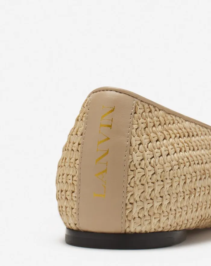 Women Lanvin Ballerinas Raffia Ballerina Natural Women Lanvin Ballerinas Raffia Ballerina Natural