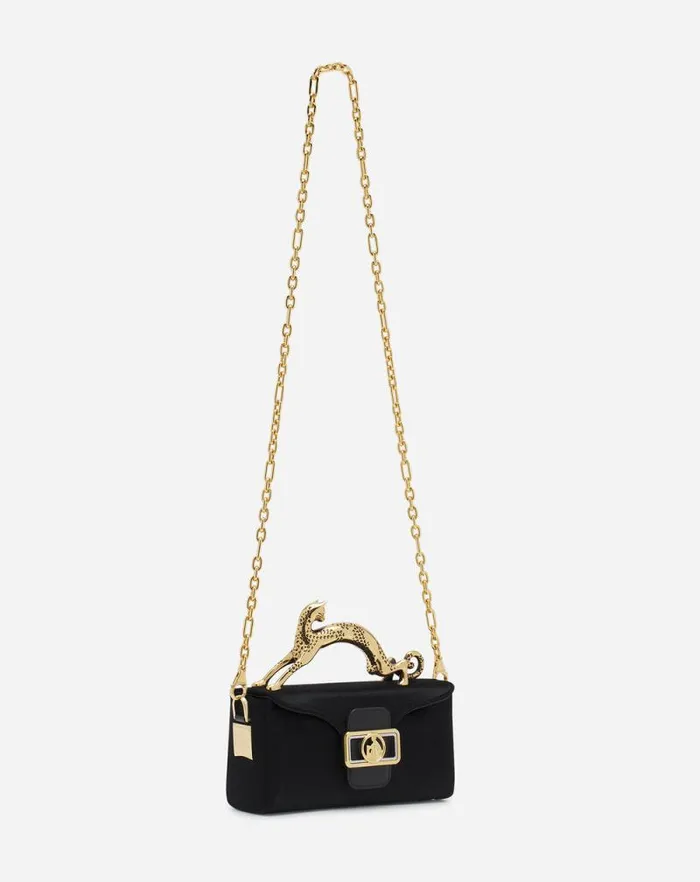 Women Lanvin Crossbody Bags and Shoulder Bags Nano Pencil Cat Bag In Velvet Black